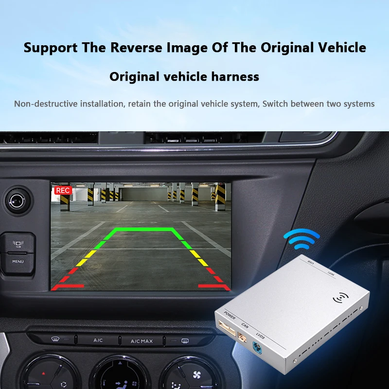 をnew wifi無線アップルcarplay androidの自動プジョー & シトロエンsmeg & mrnナック208 308 508 3008 & C4 DS3 DS5カーモニターサポートリバースカメラ