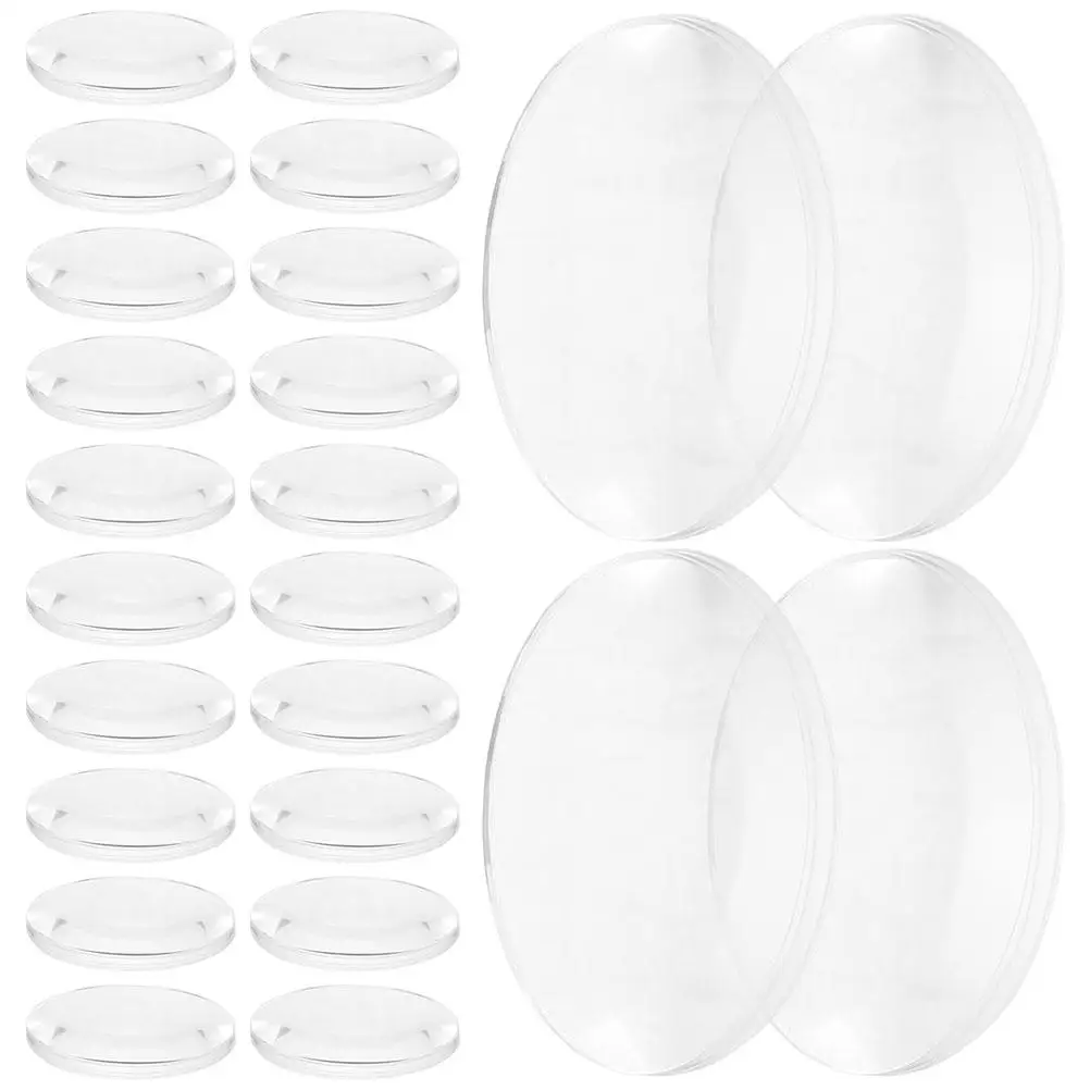 

60 Pcs Biconvex Lens 1 Inch Clear Acrylic Optical Set for Physics Lab Teaching Tools Experiment Aids Convex Lens