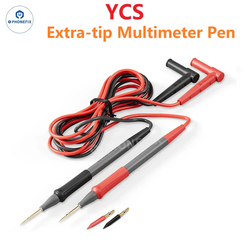 

Мультиметр YCS 1000В 20А с ультратонкими щупами 0,28 мм для ремонта телефонов, измерения BGA, IC, PCB, материнских плат и цепей