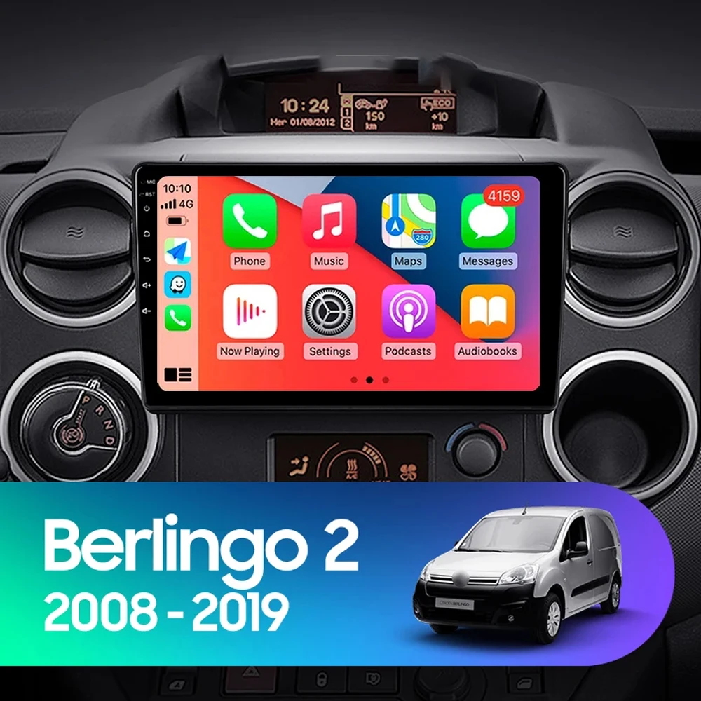 

Android 14 Carplay Auto для CITROEN BERLINGO 2 B9 2008-2019 Автомобильный радиоприемник Мультимедийный видеоплеер 5G Wi-Fi GPS-навигация Головное устройство