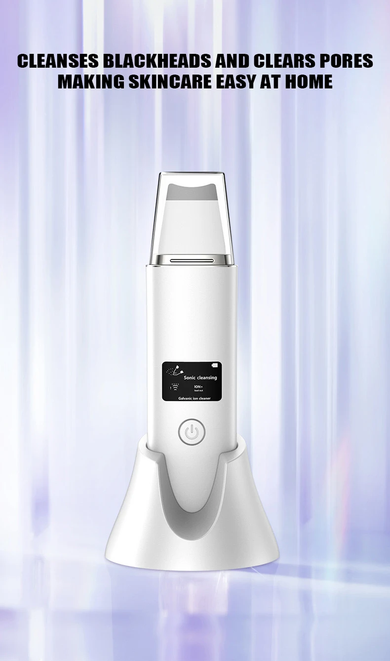 Ultrasonic elétrico pele Extractor, Poro Facial Cleaner, Home Beauty Introdução, Instrumento de remoção cravo, íon negativo