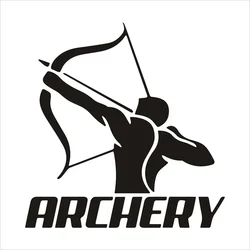 OFK Archer Bow Hunting Decorative Accessories Creative Sunscreen Waterproof PVC,Car Stickers Decor Motorcycle Decals ,12cm*12cm