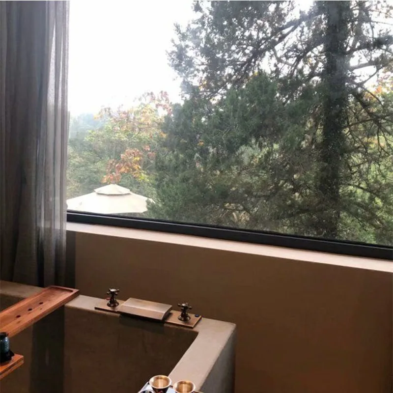 

Hot spring bath bath faucet all copper large flow hot and cold seat type into the wall