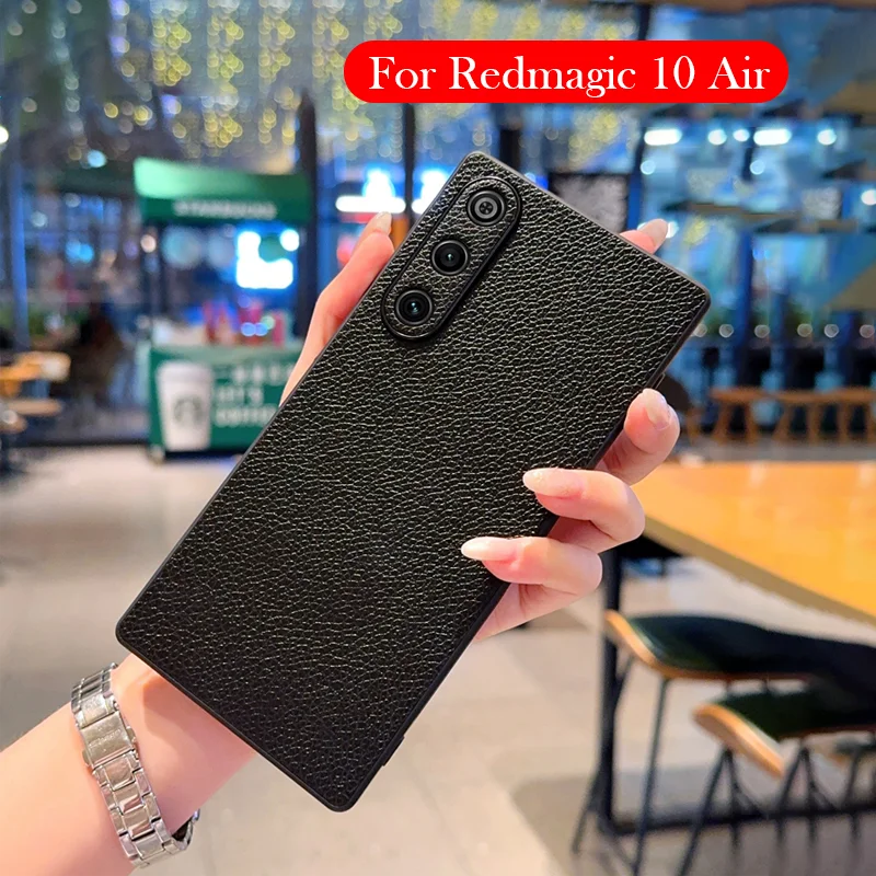

Роскошный кожаный чехол для Redmagic 10, задняя крышка с подушкой безопасности для ZTE Redmagic 10 AIR