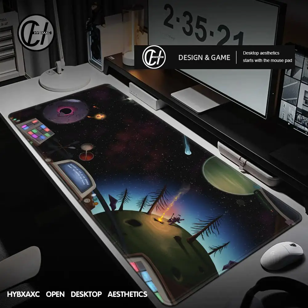 

Game Outer Wilds Mousepad HD Printing Computer Gamers Locking Edge Non-slip Mouse Pad XXL90x40cm Keyboard PC Desk Pad