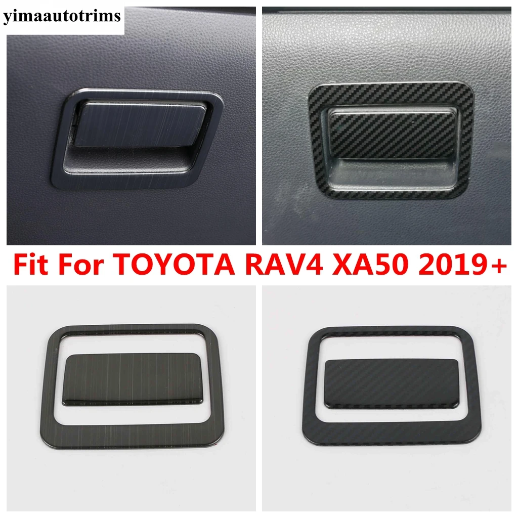 

Car Glove Box Handle Sequins Panel Cover Trim For TOYOTA RAV4 RAV 4 XA50 2019 - 2024 Stainless Steel / ABS Accessories Interior