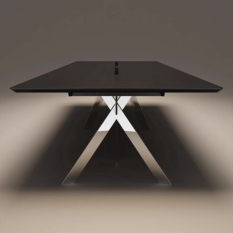 Darth Vader vergadertafel lange tafel moderne eenvoudige vergaderkantoor vergader onderhandelingstafel en stoelcombinatie