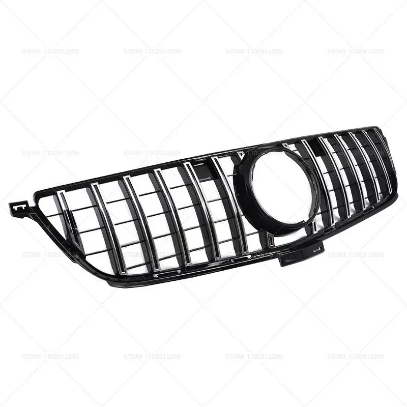 for 2013-2015 W166 ML-Class Mercedes Benz ML300 ML320 ML350 ML400 ML550 GT Style Upper Bumper Hood Mesh Front Grill Grille