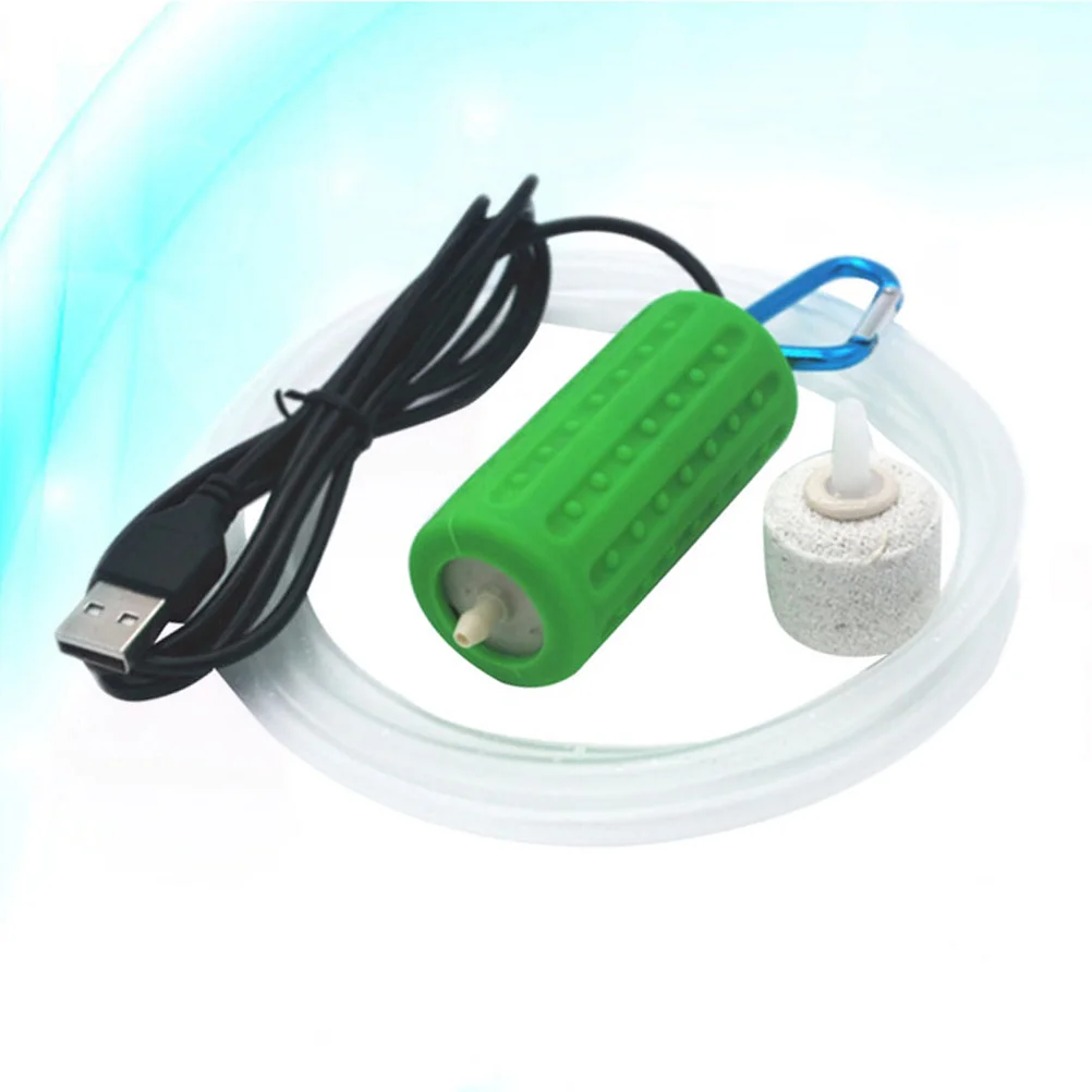 

USB Air Pump for Aquarium Fish Tank Oxygen Aerator with Multi-Level Muffler Low Noise Oil-Free Compact Lightweight Energy Saving