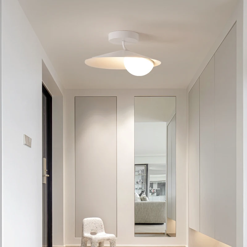 Creme Ins Estilo LED Luz De Teto, Quarto Corredor Luz, Sala De Estar Corredor Luz, Quente Proteção Para os Olhos, Roupeiro Luminárias