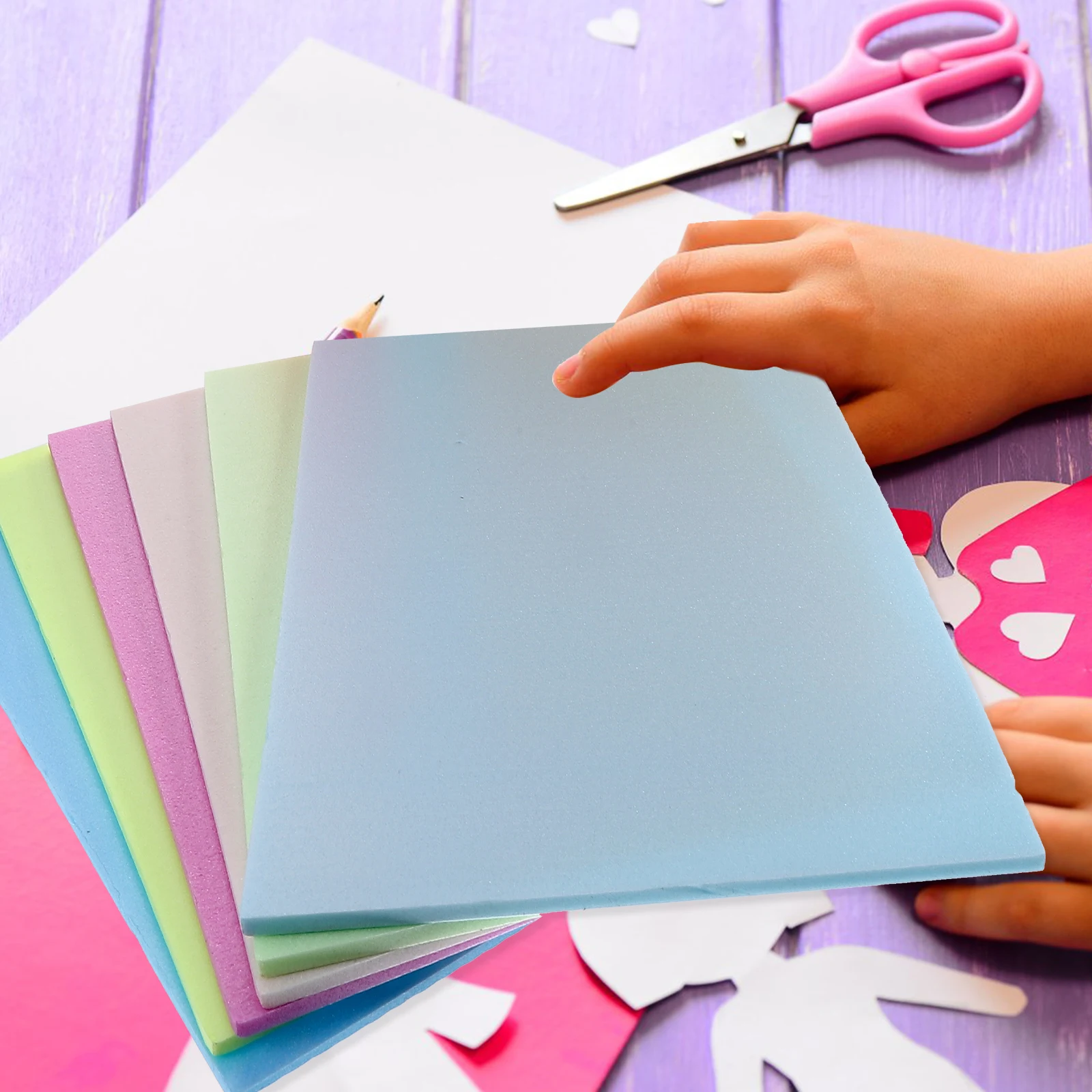 

10 Sheets Color Blow Molded Foam Paper Foam Multi-Use Printmaking Sheet Paper Printmaking Kids Craft DIY Project Toy