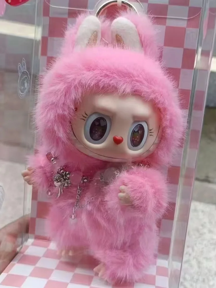 

The Monsters LAFUFU Zimo Strawberry Three Color Vinyl Plush Blind Box Bag Pendant Decoration Girl Surprise Toy Gift Mystery Box