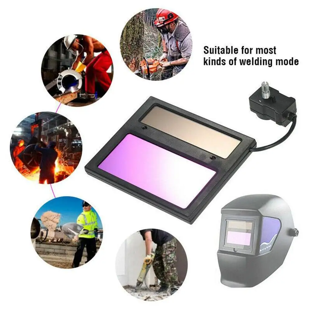 Solar Auto Darkening Welding Lens Panel Welding Helmet Mask Automatic Filtering Lampshade Eye Goggles