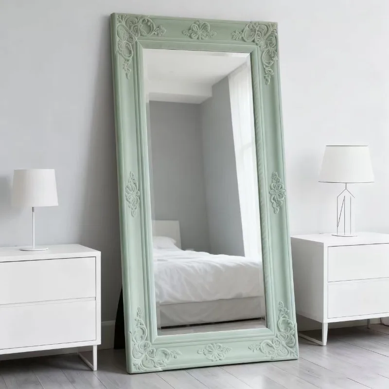 

Full-length French retro floor-to-ceiling household flocking bedroom cloakroom fitting