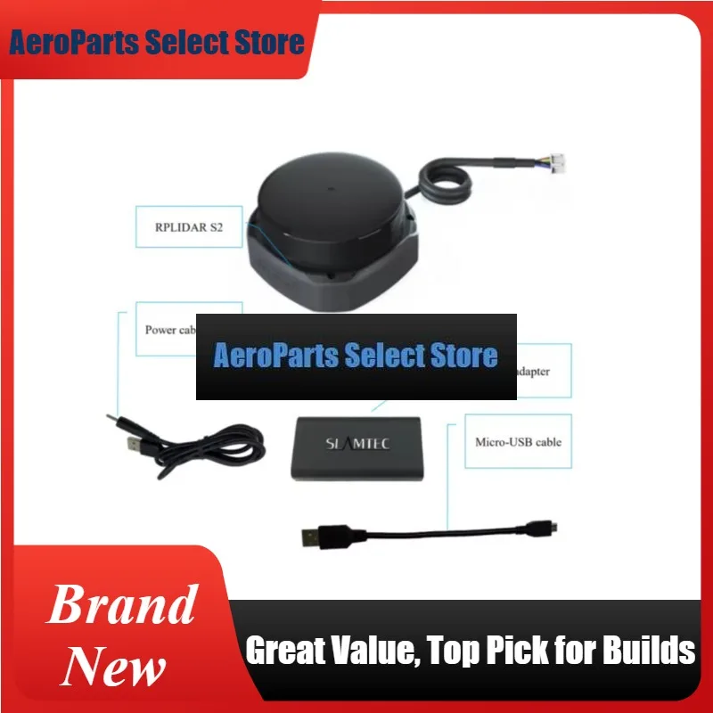 AeroPartsRPLiDAR S2 Low Cost 360 Degree Laser Range Scanner - 30M Range