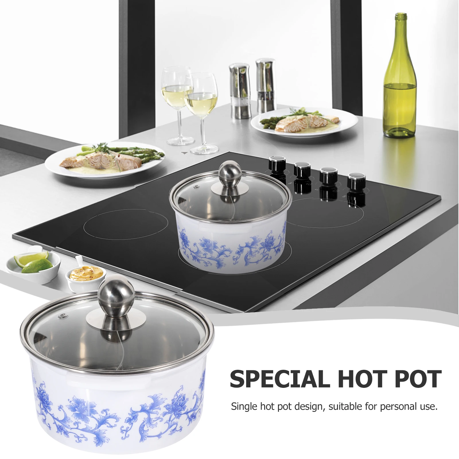 

Stainless Steel Hot With Lid Small Soup Anti-Scald Heat Retaining Cooking For Stove Top Induction Soup Pot With Cover