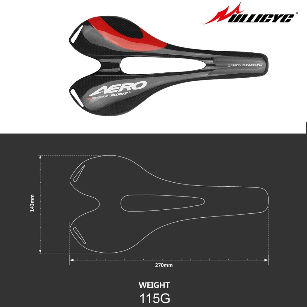 

Ullicyc Италия, полноуглеродное седло высшего уровня 3K/UD для MTB/дорожных велосипедов, переднее сиденье Sella ZD136, аксессуары для шоссейных велосипедов
