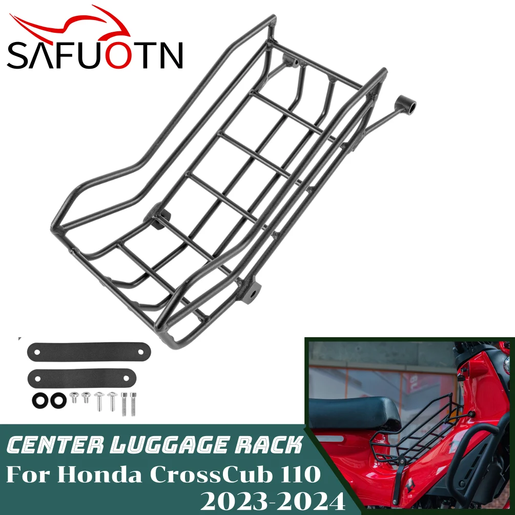 

Cross Cub 110 Center Shelf Rack Middle Luggage Rack for Honda Crosscub CC110 2023 2024 Motorcycle Foot Pedal Carrier Bracket