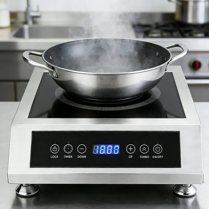 3.5KW Induction Cooker Stove EU 220V New Design for Home & Hotel Use Oven & Household Appliances SS Body Housing Material