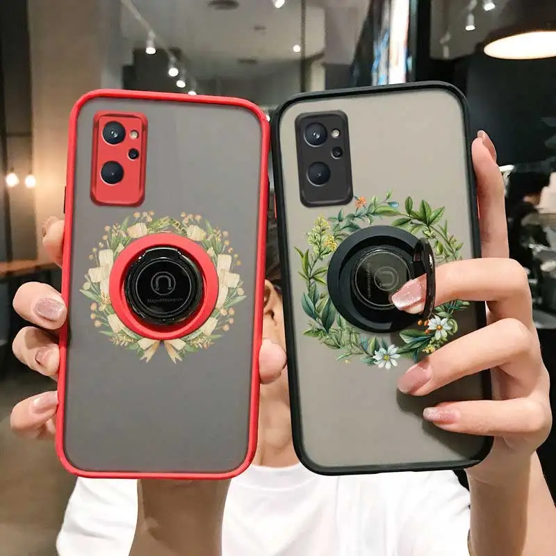 Realme9i Harvest Wreath Skin-feel Ring Phone Case For Realme 12 11 10 9 Pro Plus Cover