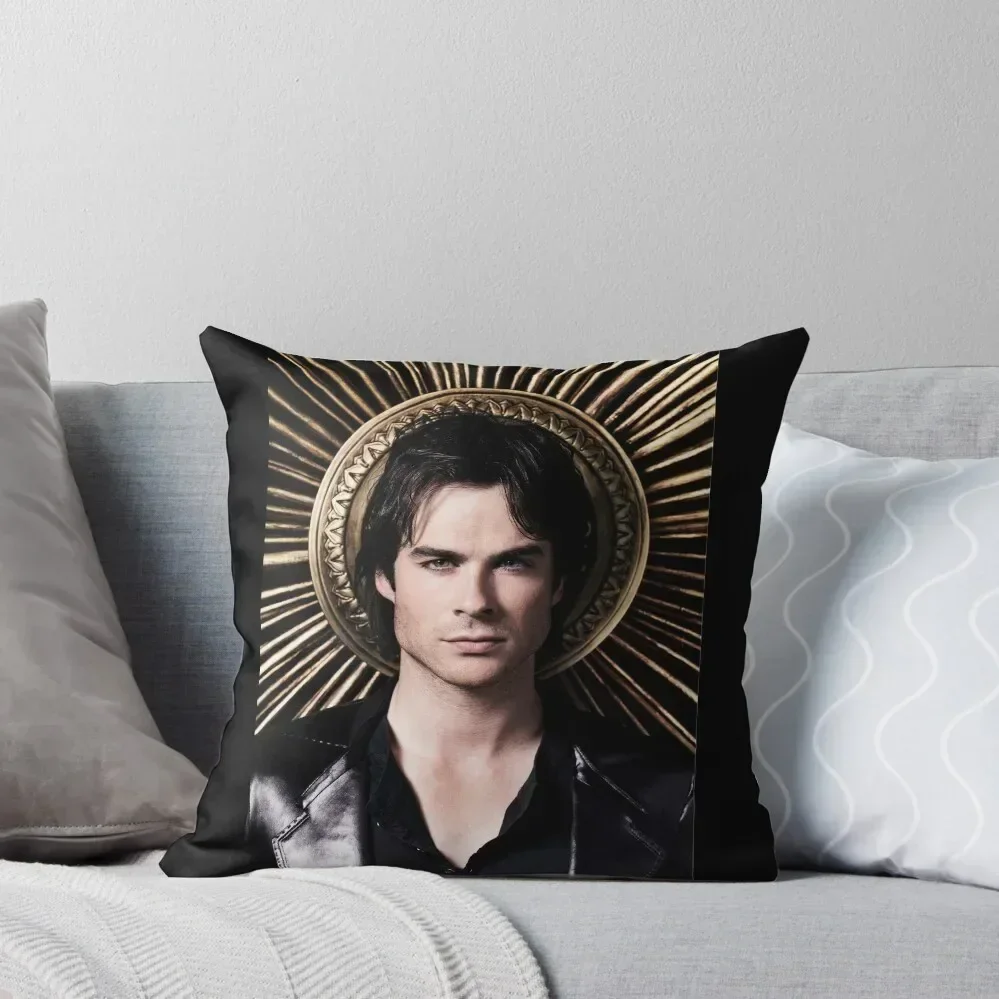 

Damon Salvatore Throw Pillow Pillow Cover Luxury Room Decorative Cushions pillow