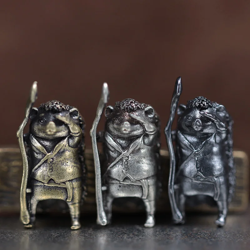 

Hedgehog Guard Brass Knife Beads Animal EDC DIY Paracord Woven Bracelets Lanyard Pendants Accessories Outdoor Tool Hangings ﻿ ﻿