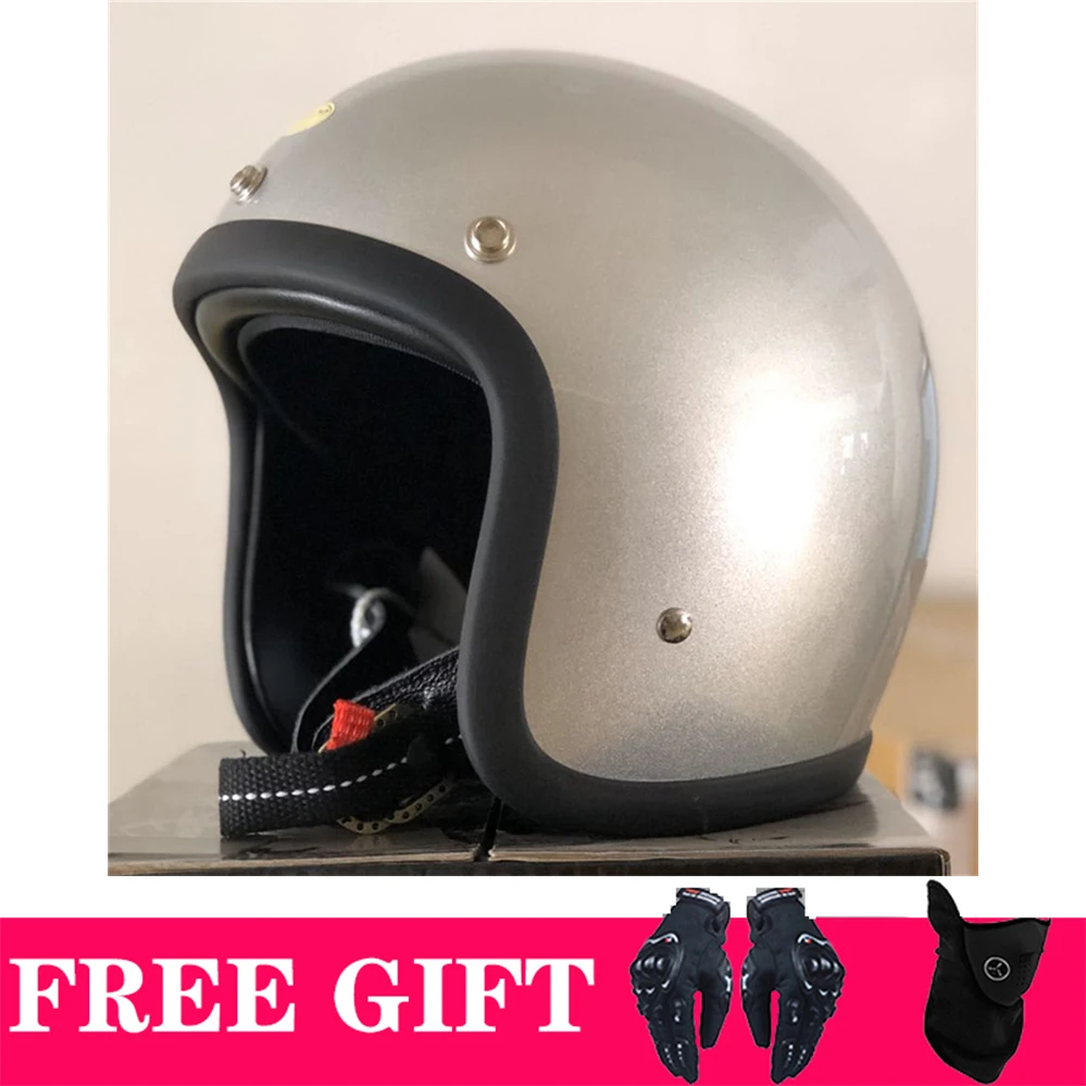 

DOT ECE Approved TT&COCASCOS Japan Korea Style Motorcycle Open Face Helmet Chopper Vintage Retro Fiberglass Scooter Jet Casque