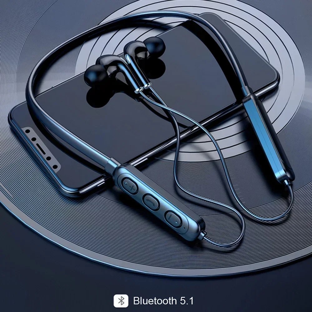 Neckband Earphones Bluetooth 5.0 In-ear Running Headset IPX Waterproof Sport Earbuds Stereo Earpiece For IOS Xiaomi Samsung