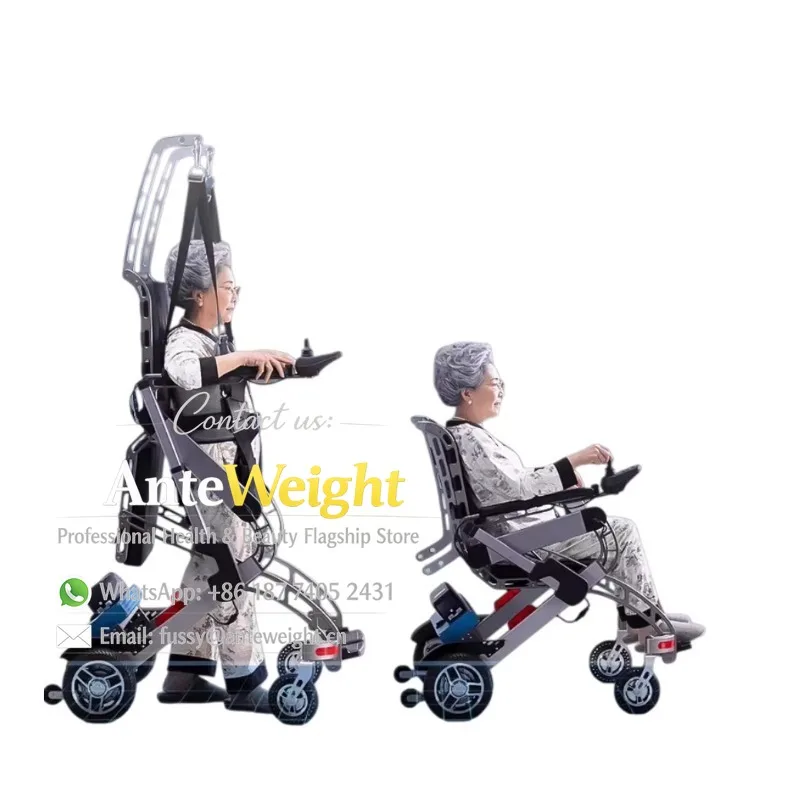 2026 New Intelligent Fully Automatic Standing Wheelchair Rehabilitation Assisted Walking Electric Wheelchair