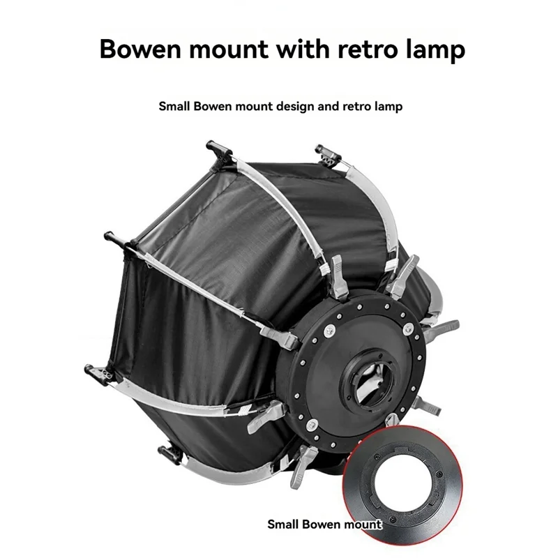 HFES Mini Portable Octagon Umbrella Softbox + Honeycomb Grid Outdoor Flash Softbox