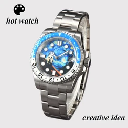 Man watch 40mm watches for men Automatic Mechanical Watch NH35A movement Stainless Steel Case Sapphire Glass Waterproof watch