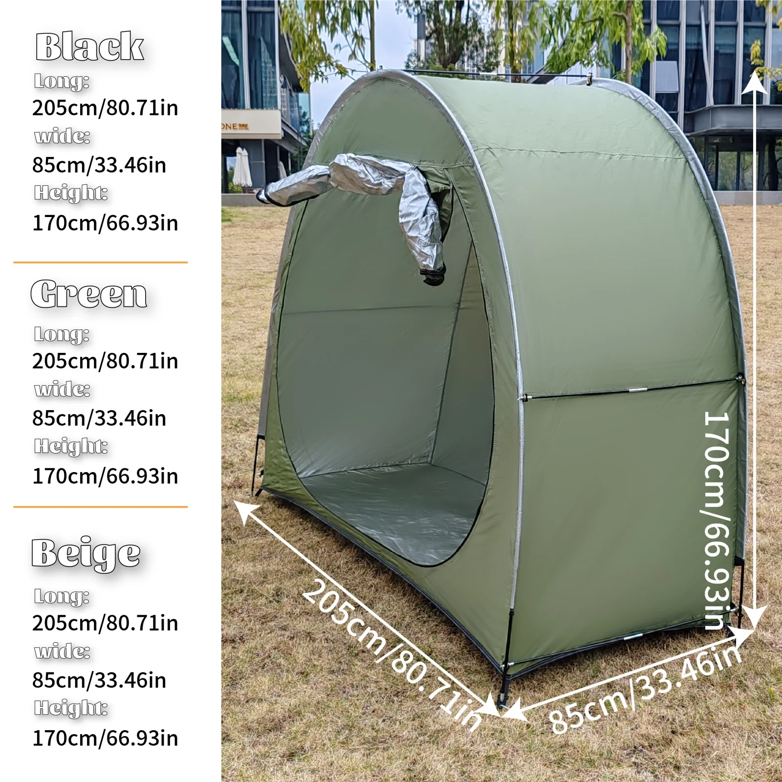 Portable Thickened Oxford Cloth Bike Shelter Private Travel Tent for Outdoor Hiking Cycling Camping And Travel