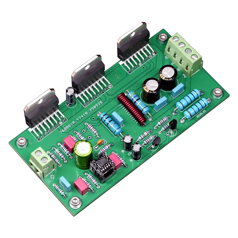 

Hifi TDA7293 Triple Parallel Mono Amplifier Board with Distortion Correction Circuit AP Tested THD 0.0012% Low Noise 100W (8Ω)