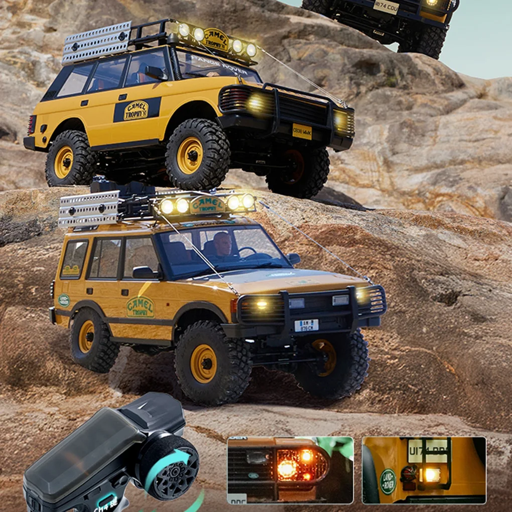 Fms 1/10 copa de camelo fcx10 escalada elétrica off-road carro simulação rc modelo carro defender 110/range rover/discovery rc carro brinquedos