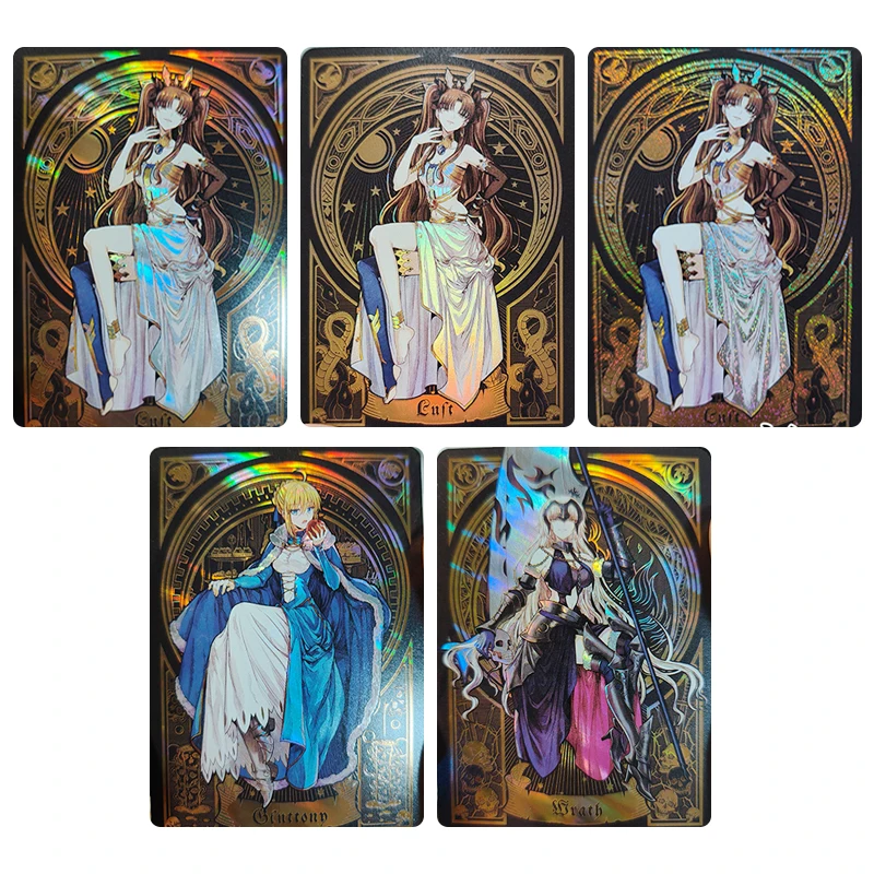 Diy Ishtar Alter Anime Character Collection Homemade Rare Received Flash Card Bronzing Game Card Board Game Toys Birthday Gift