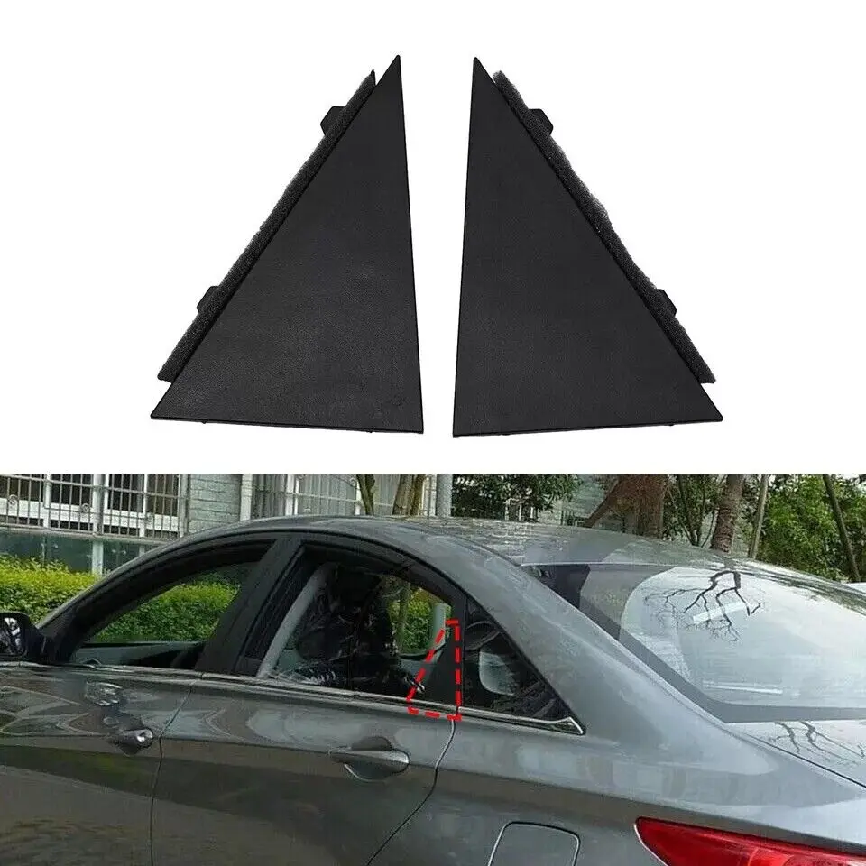 

2Pcs Rear Door Window Glass Triangle Trim Cover For Hyundai Sonata 2009-2014