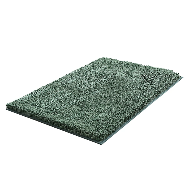 Chenille Bath Rugs Extra Soft  Bathroom Rug Mat Absorbent Non Slip Plush Rugs Bathtubs Showers And Under The Sink