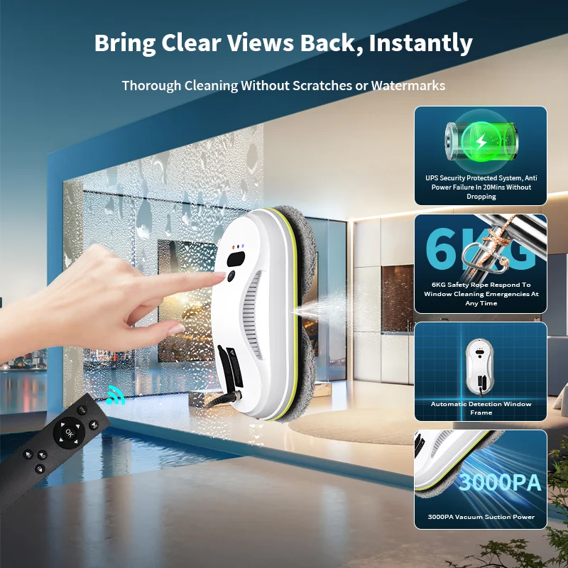 Window washer langou window cleaner robot