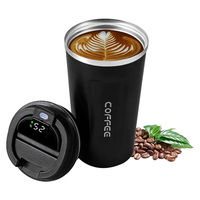 Stainless Steel Thermos Coffee Mug Temperature Display Vacuum Flask Thermal Tumbler Double Wall Insulated Cup Water Bottle 510ML