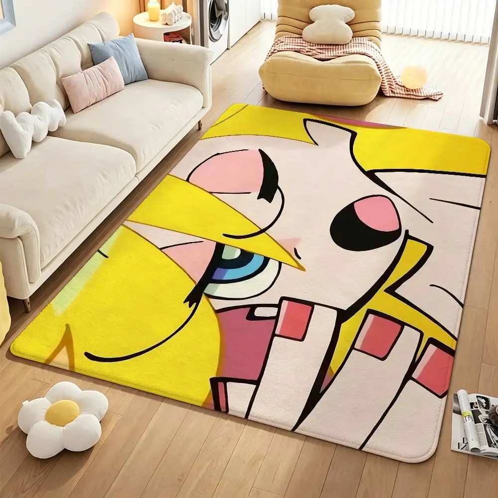 So Cute P-Panty Anime Anti‑Slip Floor Mat Short Plush Rug mat Soft Comfortable Machine Washable Home Decor