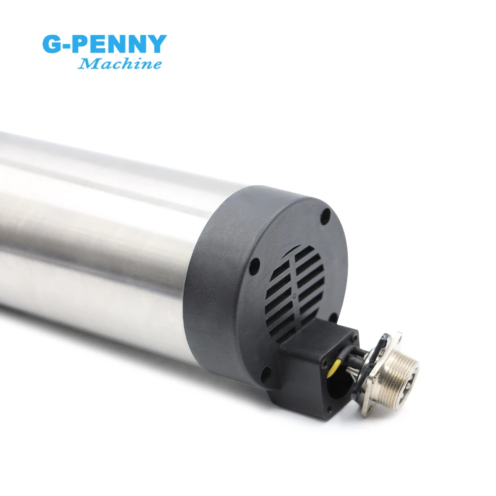 G-Penny Air Cooled Spindle Motor 0.8KW ER11 65mm Diameter 4 Bearings 24000RPM 0.01mm Round Type CNC Router Spindle Motor view 4
