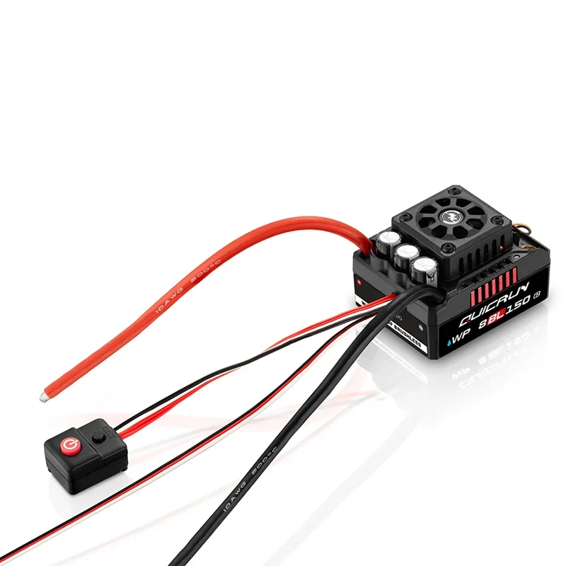 HOBBYWING-CONTROLADOR DE VELOCIDAD ESC QuicRun WP 8BL150 G2 3-6S, impermeable, sin escobillas, sin sensor, para 1/8th Truck Monster Truck