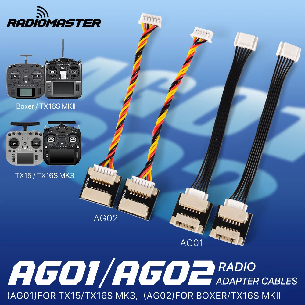 RadioMaster AG01 AG02 Hall Gimbal Cross-Generation Adapter Cable JST-GH to JST-SH 70mm For TX16S MK3 TX15 Boxer TX16S MKII view 2