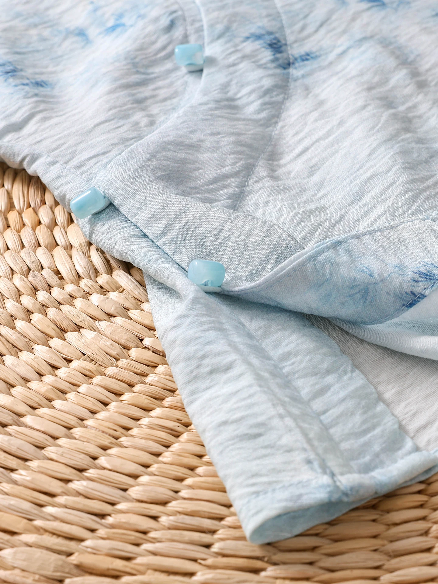 Nuevo Top chino Sle de lino refinado Svel irt para mujer, Top nacional con estampado Retro y solapa oblicua abotonada