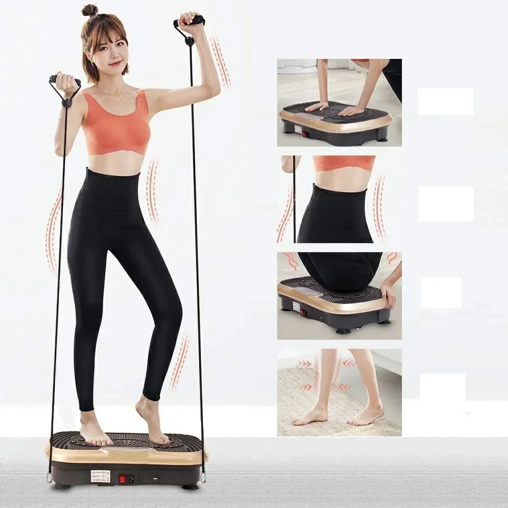 Slim Full Wide Body Vibration Platform Exercie Fitness Machine Linear Power Fit Whole Body Vibration Platform