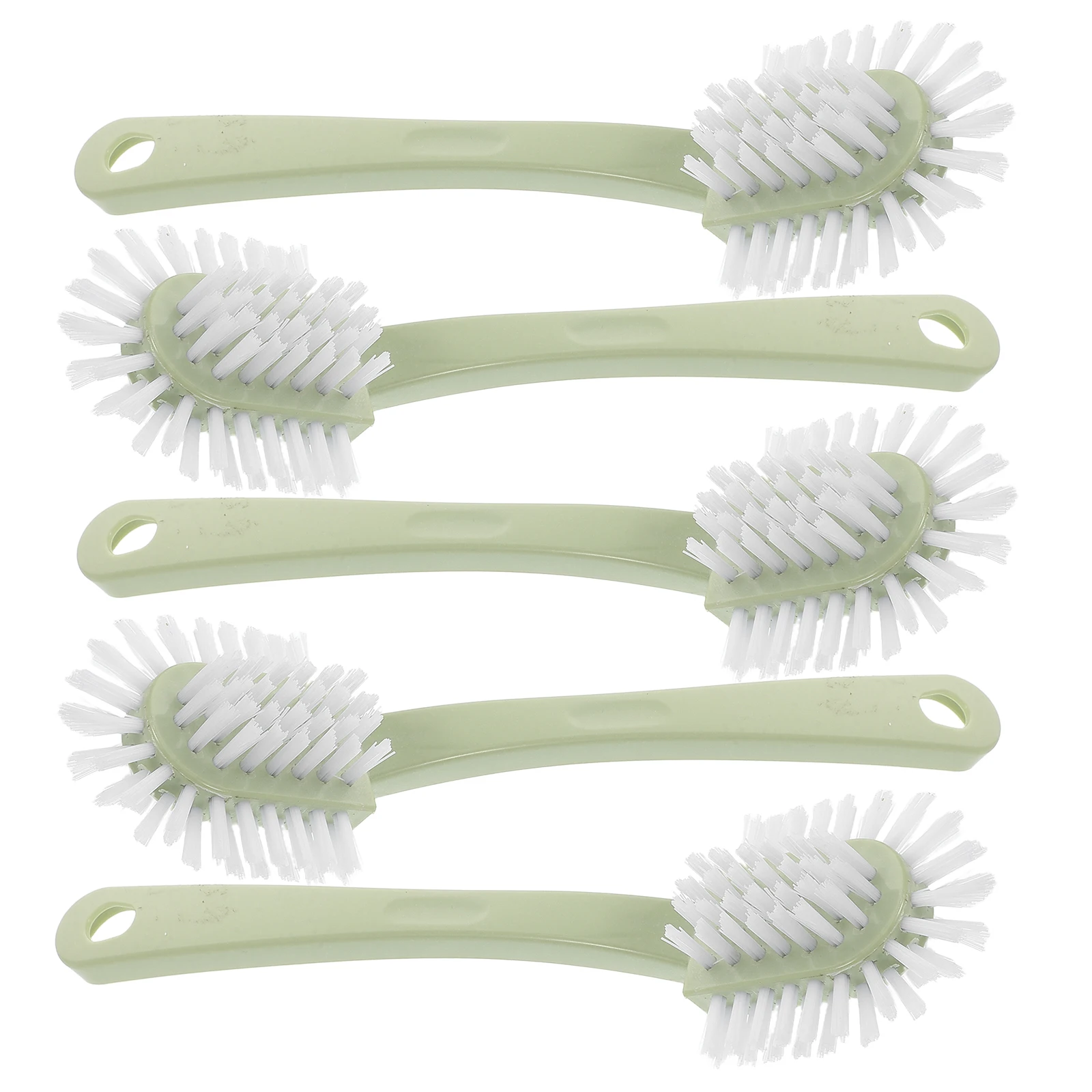 

5 Pcs Long Handle Five-sided Shoe Brush Indoor Shoes Clothes Scrubber Laundry Cleaning Household Clothing Washing