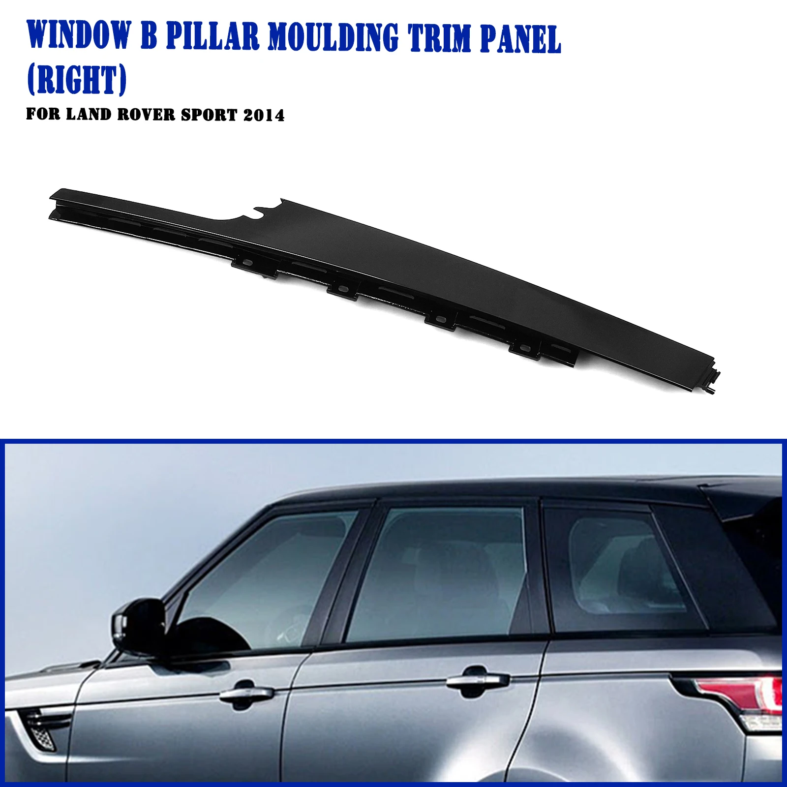

Декоративная накладка на переднюю дверь автомобиля, ветровое стекло, молдинг стойки B, декоративная панель, замена для Land Rover Sport 2014