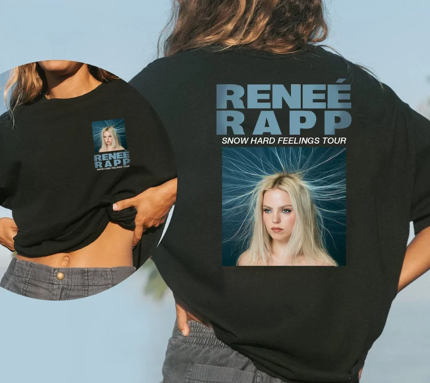 Renee Tour Shirt, Vintage Reneé Rapp Shirt Double Sides Gift For Fans