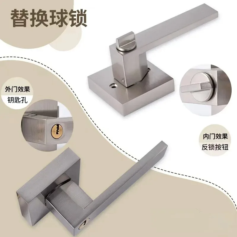 Heavy Duty Three Bar Lever Door Lock American Style for Bedroom Bathroom Warehouse Sliding Door door lock