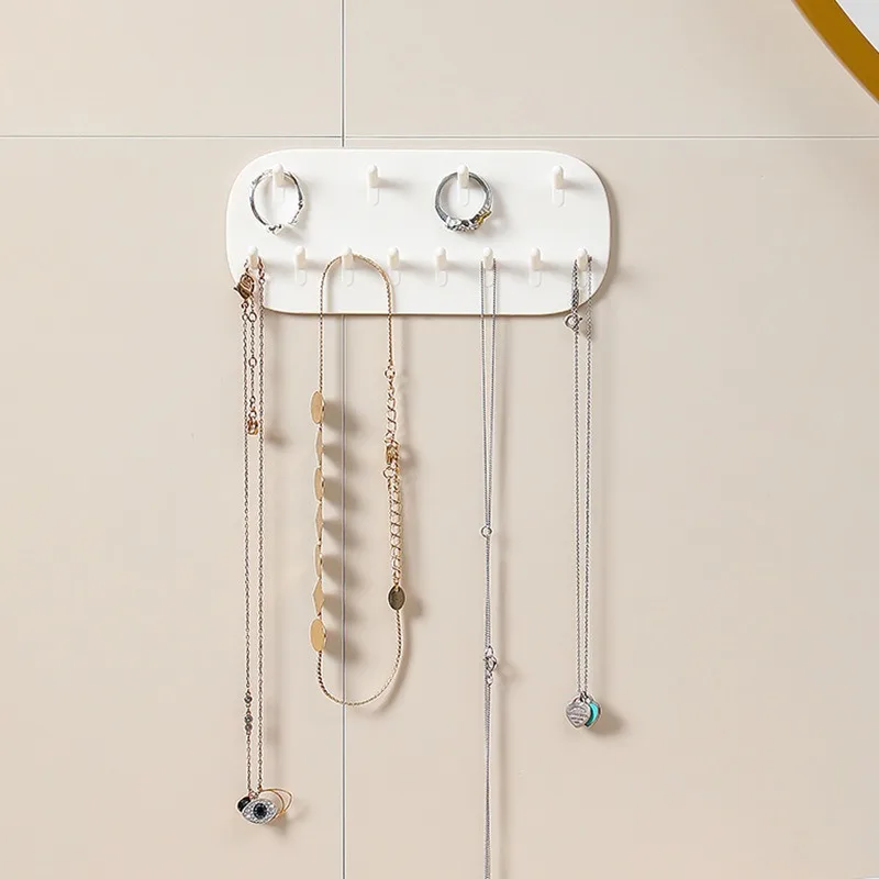 1PC Jewelry Storage Hook Wall-mounted Perforation-free Jewelry Display Rack Jewelry Hanger Wall Hook  Key Hanger